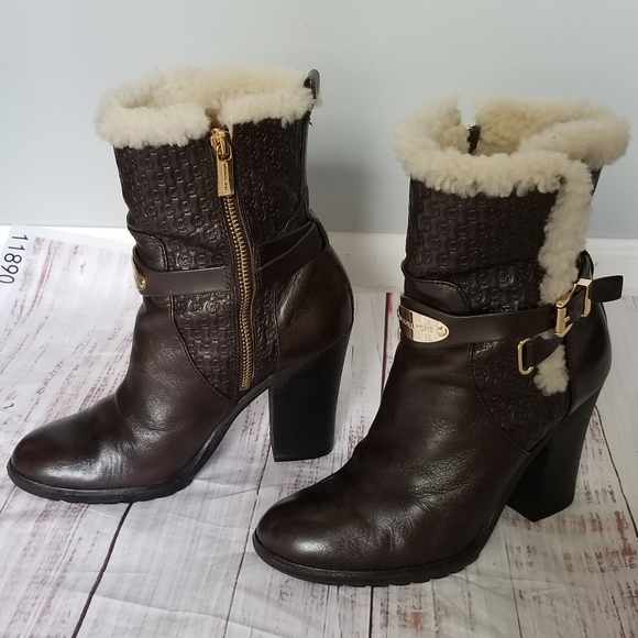 MICHAEL Michael Kors Leather Heeled Boots - Picture 2 of 16